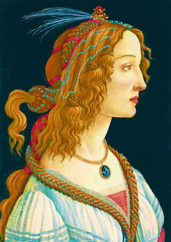 Puzzle 1000 pièces - Sandro Botticelli - Idealized Portrait of a Lady, 1480 - Bluebird Puzzle