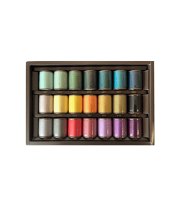 Coffret Brother CYT21 – 21 Fils à Broder Polyester – Couleurs Premium – Accessoire Officiel Brother Multicolore