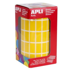 Apli Agipa - Gommettes rouleau Rectangle 2x1cm Jaune x 3 540