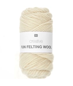Laine à feutrer créative CREATIVE FUN FELTING WOOL - Rico design 01 Creme