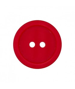 Carte de 2 boutons de chemise 2 Trous en polyester 25mm - Prym Rouge