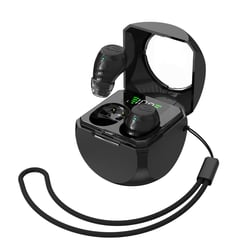 Écouteurs Bluetooth ENC Réduction Bruit HD Son 360° Charge Rapide LED Affichage Noir YONIS