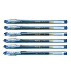 Lot de 6 stylos roller G1-07 encre gel pointe moyenne bleu