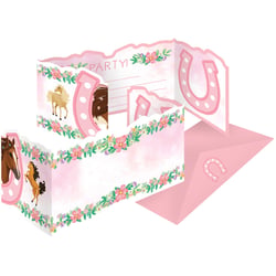 8 Invitations Cheval