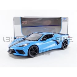 Voiture Miniature de Collection - MAISTO 1/24 - CHEVROLET Corvette Stingray - 2020 - Blue