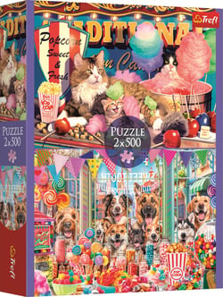 Puzzle 500 pièces - 2 Puzzles - Amis Moelleux - Trefl
