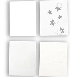 MégaCréa DIY - Carte double shaker Etoiles Carte à paillette 14cm