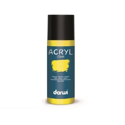 Peinture acrylique - Jaune citron - Tous supports - Opaque - Indélébile - Darwi - 80ml