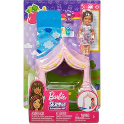Coffret barbie skipper babysitter nuit sous la tente - mattel - fxg97 - accessoires
