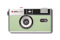 AGFAPHOTO - Appareil Photo Analogique Réutilisable - Couleur Vert Menthe - Capturez des Souvenirs Inoubliables