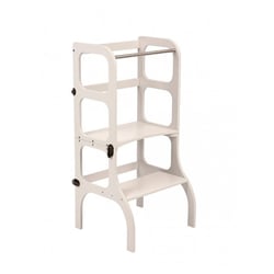 Tour d'apprentissage – table Step'n'Sit gris clair fermoirs laiton - Ette tete