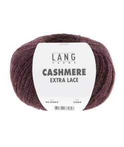 Pelote CASHMERE EXTRA LACE exceptionnelle à tricoter - 25gr- Lang Yarns : Une laine d’exception, douce et luxueuse 262 Violet