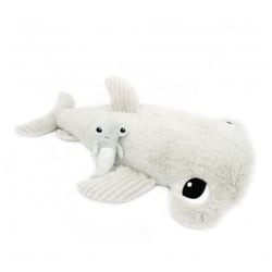 Ptipotos - requin marteau maman et bebe - gris clair - Globe Trotoys