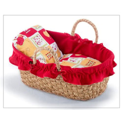 Sac de transport pour poupées 45 cm rouge