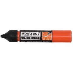 Marqueur peinture acrylique Abstract Liner Sennelier Rouge de cadmium orange