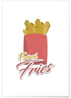 Affiche French Fries | A3 : 29,7x42cm