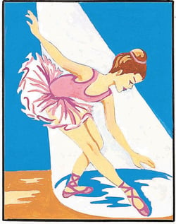 Kit canevas La danseuse 20x25cm