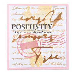 Pochoirs superposables texte - Sizzix