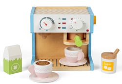 Set machine a cafe en bois - Bigjigs - Vert