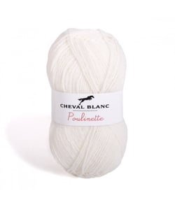 Pelote de laine à tricoter POULINETTE - Cheval Blanc 059 Ficelle