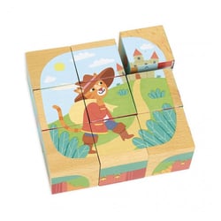 Cubes en bois les contes