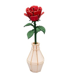 Maquette 3D en papier La Rose rouge - Fridolin