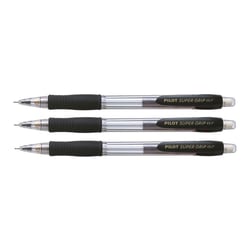 Porte-mines PILOT Super Grip H-187SL - Lot de 3 - Mine 0,7 mm - Corps noir