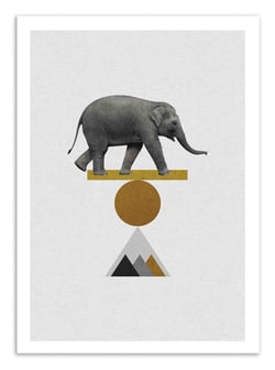 Affiche - Circus Elephant - Orara Studio