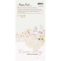 24 papiers scrapbooking motifs à découper 15.2 x 31.5 cm LemonCraft LINEN STORY