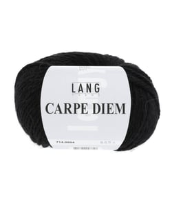 Pelote de Laine et Alpaga à tricoter CARPE DIEM - Lang Yarns 0004 Noir