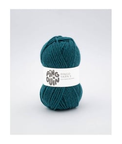 Pelote de laine à tricoter PINGO YARN 3 - Pingouin Vert plume
