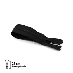 Fermeture éclair Z48 - PRESTILON 4 mm 25 cm - Non Séparable