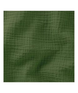 Tissu Double Gaze de coton gaufrée de 130 CM de largeur fougere vendu par 50 cm