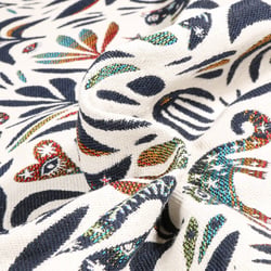 Tissu Jacquard Allover Mystic sur fond Blanc cassé