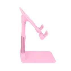 Avizar Support Bureau Universel Tige Réglable 20 cm / Angle Ajustable 0 à 140° Rose