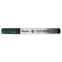 Marqueur couvrant pour textile, vert feuillage, pointe ronde 2 - 4mm, avec valve