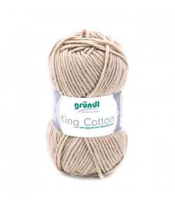 Pelote de Coton à tricoter KING COTTON - Grundl 03 Marron