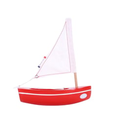 Le Bachi Rouge - Bateau en bois 17cm - Maison Tirot