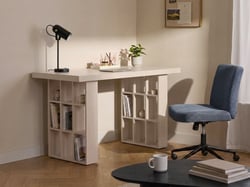 Bureau Panneau de particules de bois Beige clair ELURA - Beliani