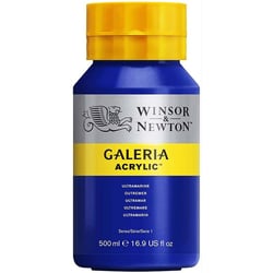 Peinture Acrylique en pot bleu outremer 500ml - Winsor & Newton