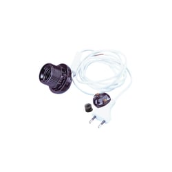 Adaptateur de bouteille,non assemblé E27, 180cm, cable, avec commutateur interméd, blanc