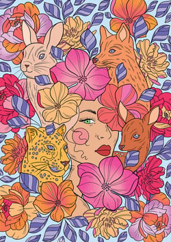 Puzzle 1000 pièces - Amour Floral - Hachette