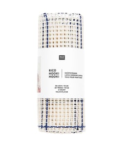 Toile pour Point Noué Hooki Hooki - 20 trous/10 cm - 44,5 x 44,5 cm - Rico Design Ecru