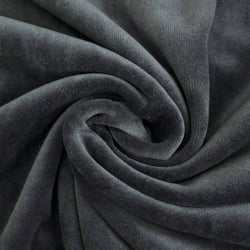Tissu Jersey Velours tout doux Bleu de Prusse