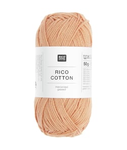 Coton à tricoter ou à crocheter Rico Cotton - Rico Design 202 Abricot