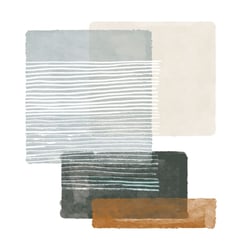 Tableau sur toile forme géométrique 45x45 cm
