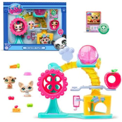 Littlest Pet Shop - Coffret Fun Factory - Ensemble de jeu avec 2 animaux, décor et accessoires - BF00519