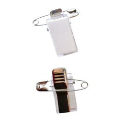 Épingles à clip adhesif 2,8cm (10 pièces)