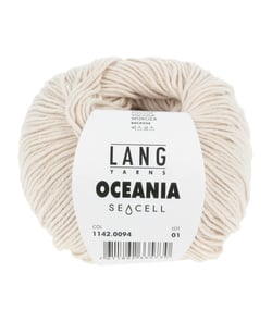Pelote de Coton à crocheter et tricoter Oceania - Lang Yarns 94 Ecru