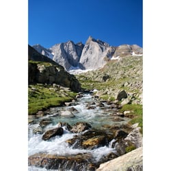 Tableau sur toile rivière de Vignemale 45x65 cm